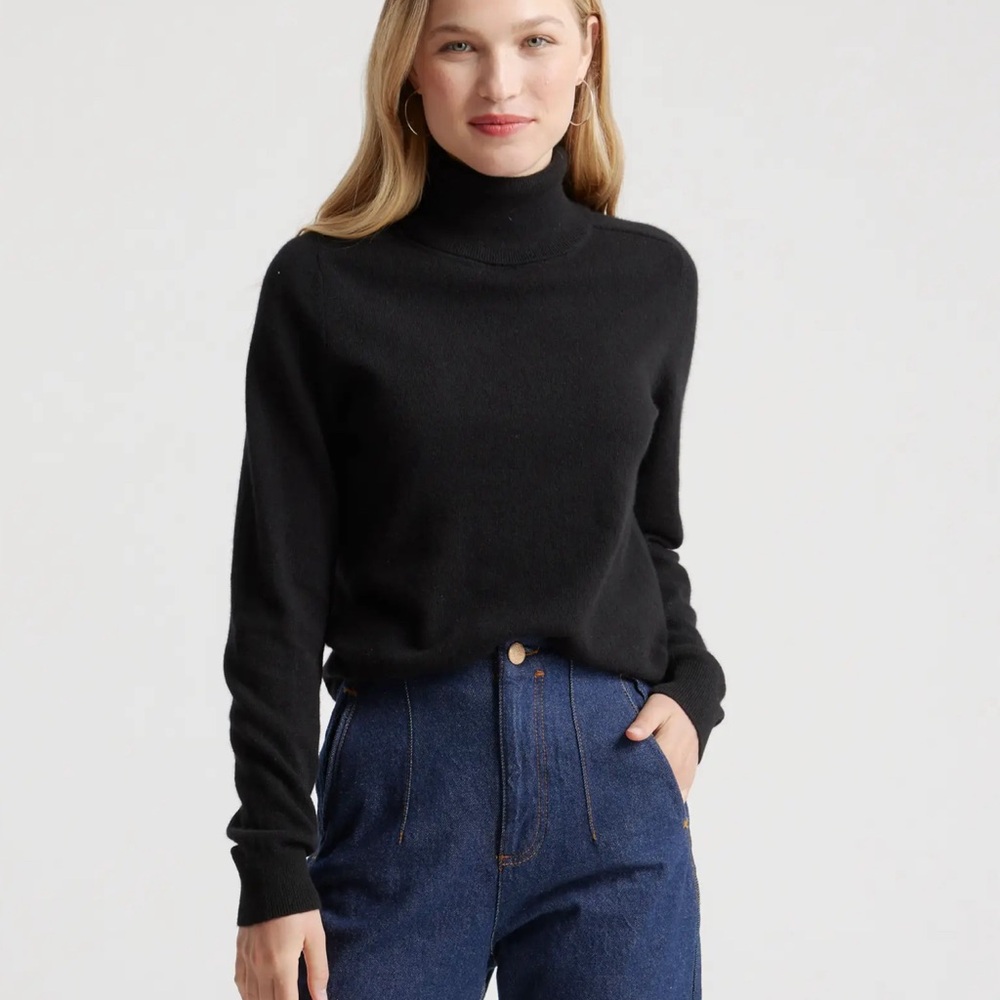 Quince Mongolian Cashmere Turtleneck Sweater